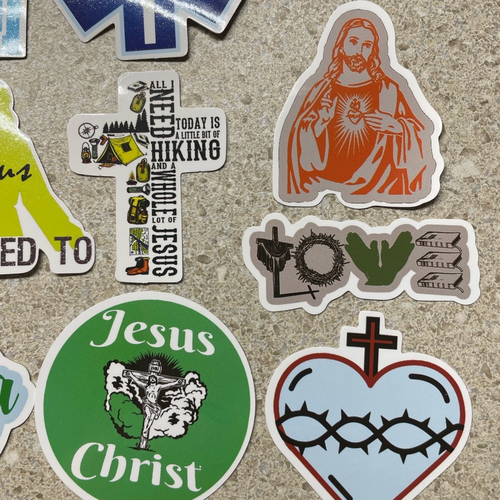 Colorful Religious Sticker Set 32 total - Picture 2 of 7